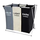 X-образная складная корзина для грязного белья, органайзер для грязной одежды, трехярусная корзина для домашнего белья, Сортировочная корзина для белья, большая