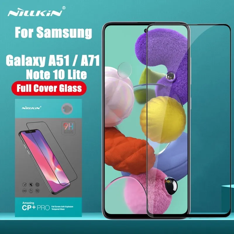 Защитное стекло Nillkin CP + 2.5D для Samsung Galaxy Note 10 Lite закаленное с полной проклейкой A51