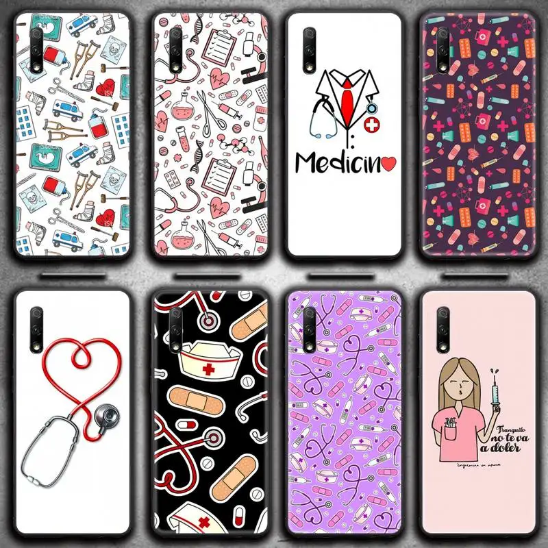 

Doctor Nurse Medical Medicine Health Heart Phone Case For Huawei Nova 6se 7 7pro 7se honor 7A 8A 7C 9C Play