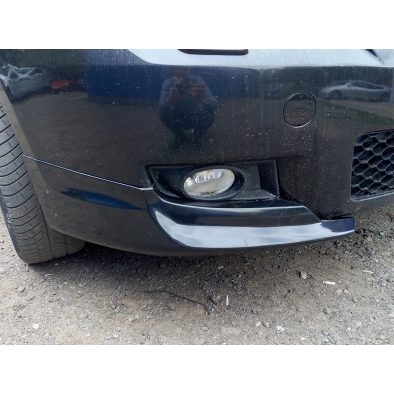 Mazda 3 (седан) 2004 2008 Накладки на передий бампер "Клыки Touring" (ABS пластик)|Юбка