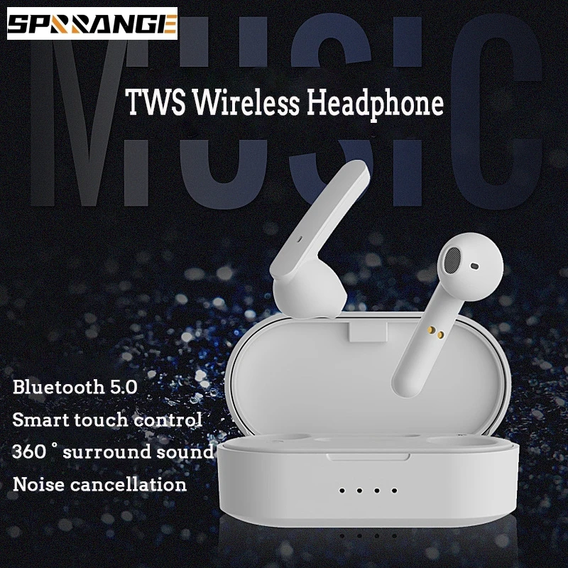 Bluetooth наушники сенсорный Управление шумоподавления вкладыши TWS true беспроводные