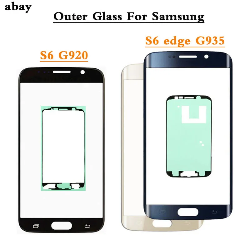 Внешнее стекло для Samsung galaxy S6 G920 G920F сенсорный экран Переднее Внешний объектив и