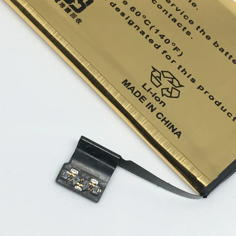 Высокая емкость Золотая сменная батарея для iPhone 5 5S 5C ip5 ip5s ip5c акумуляторная