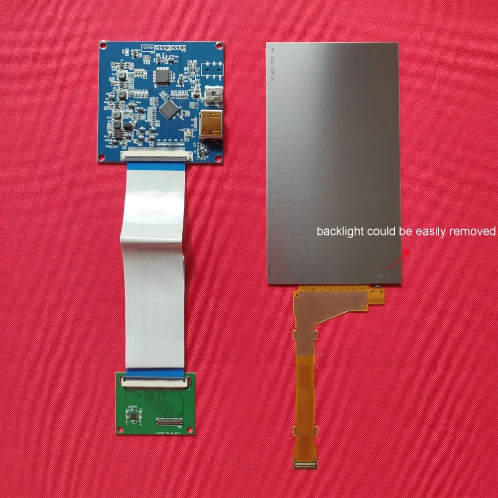 5,5 дюймов 1440p hdmi экран дисплей 1440*2560 с hdmi к mipi для DIY SLA 3d принтер raspberry pi 3 pi 4b LS055R1SX03