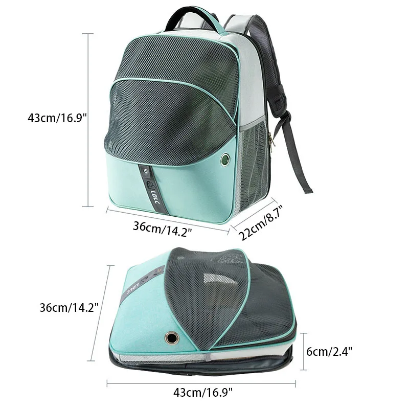 

pet backpack fight color to go out portable pet chest bag for Small Dogs Foldable Cat Kitten Backpack