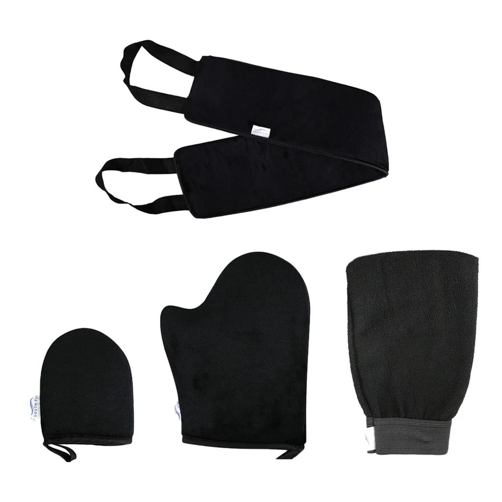 

4 In 1 Self Tanning Mitt Kit With Self Tanning Glove Tanning Back Applicator