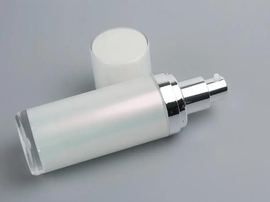 60 мл жемчужно белый акрил прямые круглой формы лосьон насос для пресса