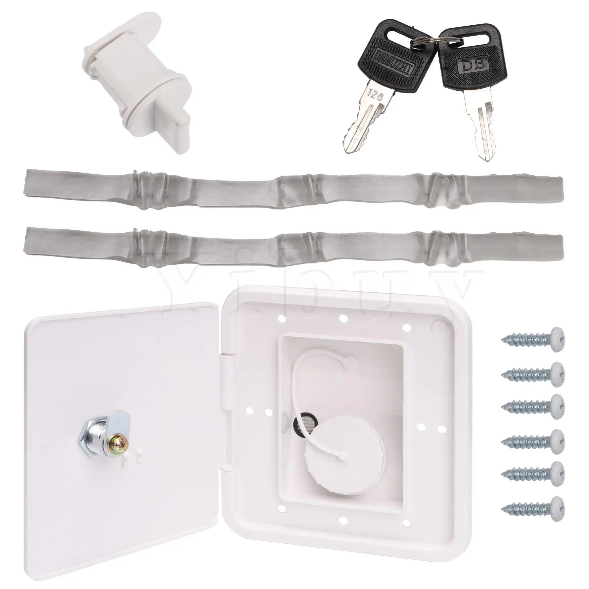 

Водозаборный люк с набором ключей, Квадратный маленький для домов на колесах