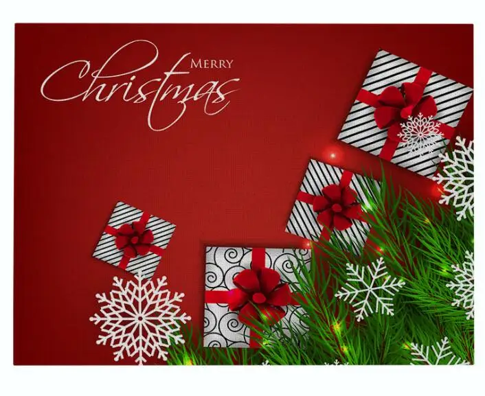 color8 INS Merry Рождественская елка настольное коврик коврики под посуду на стол Кухня Салфетки сервировочные каботажное судно рождественские украшения для дома панель прямоугольной формы - Цвет: color8