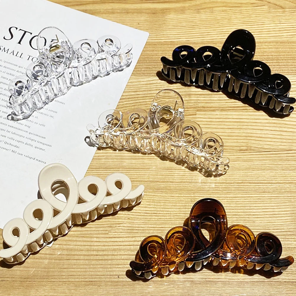 

Big Barrette Crab Hair Claws Bath Hair Claw Ponytail Clip Large Hair Clamps Claw Clip Fashion Clip For Women