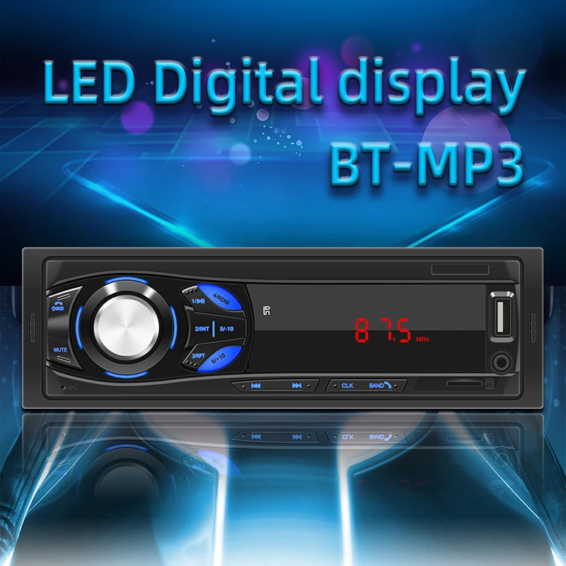 

1DIN Car Radio Stereo Remote Control Digital Bluetooth Audio Music Stereo 12V Car Radio MP3 Player USB/SD/AUX-IN Functions