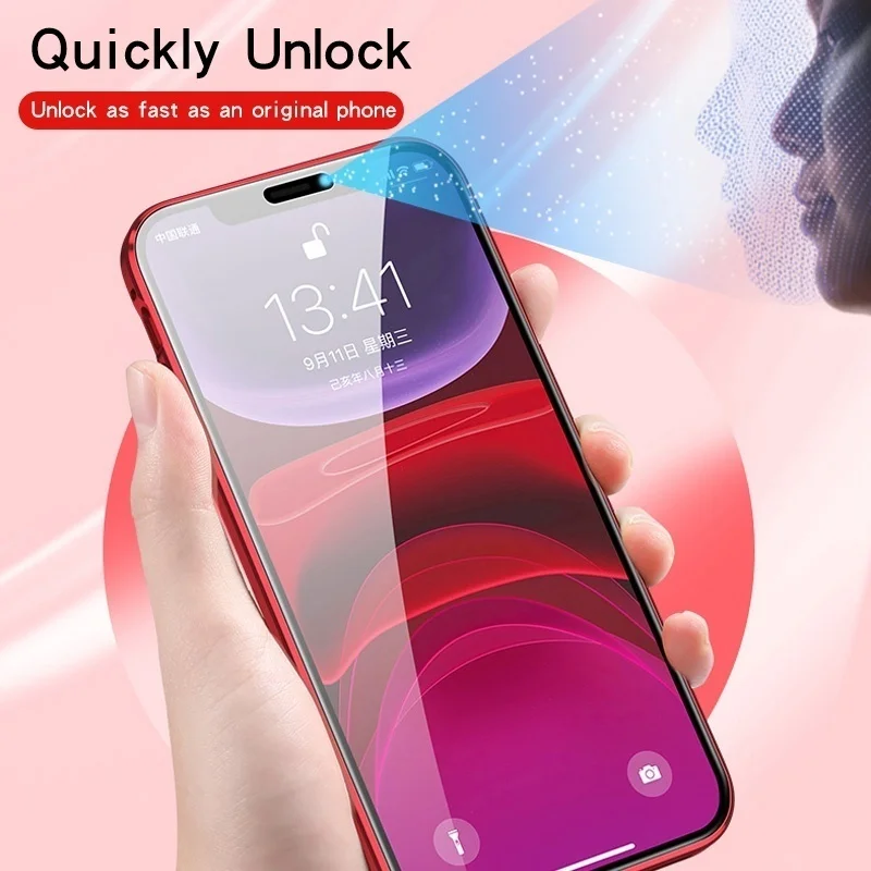 Магнитный металлический двухсторонний стеклянный чехол для телефона iPhone 12 Mini 11