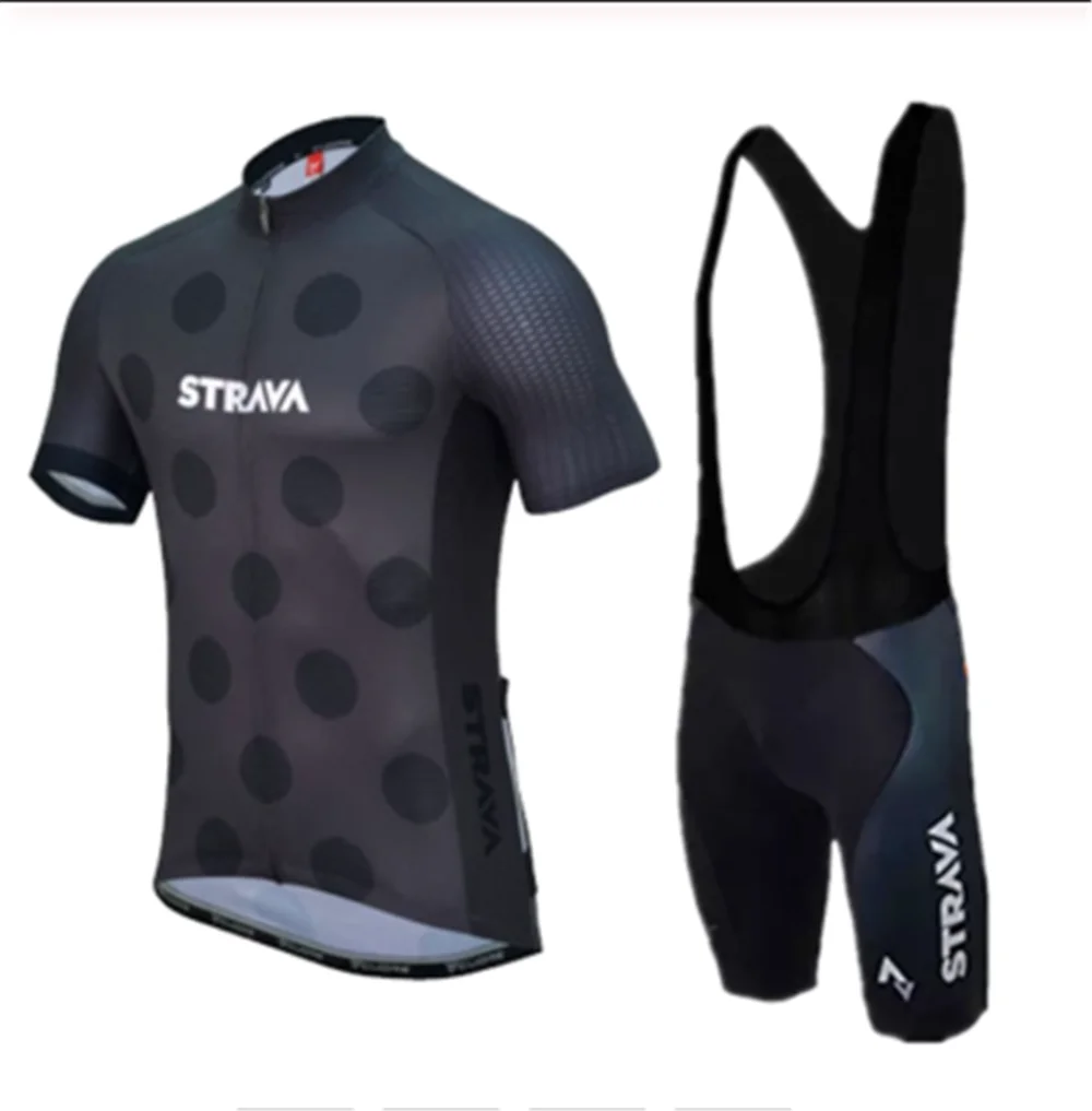 Зимний теплый флисовый 2021 трикотажный длинный комплект для велоспорта STRAVA