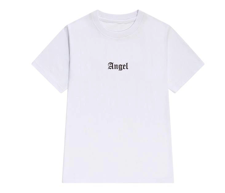 Милый Ангел женская футболка Эстетическая Harajuku корейский стиль Готический