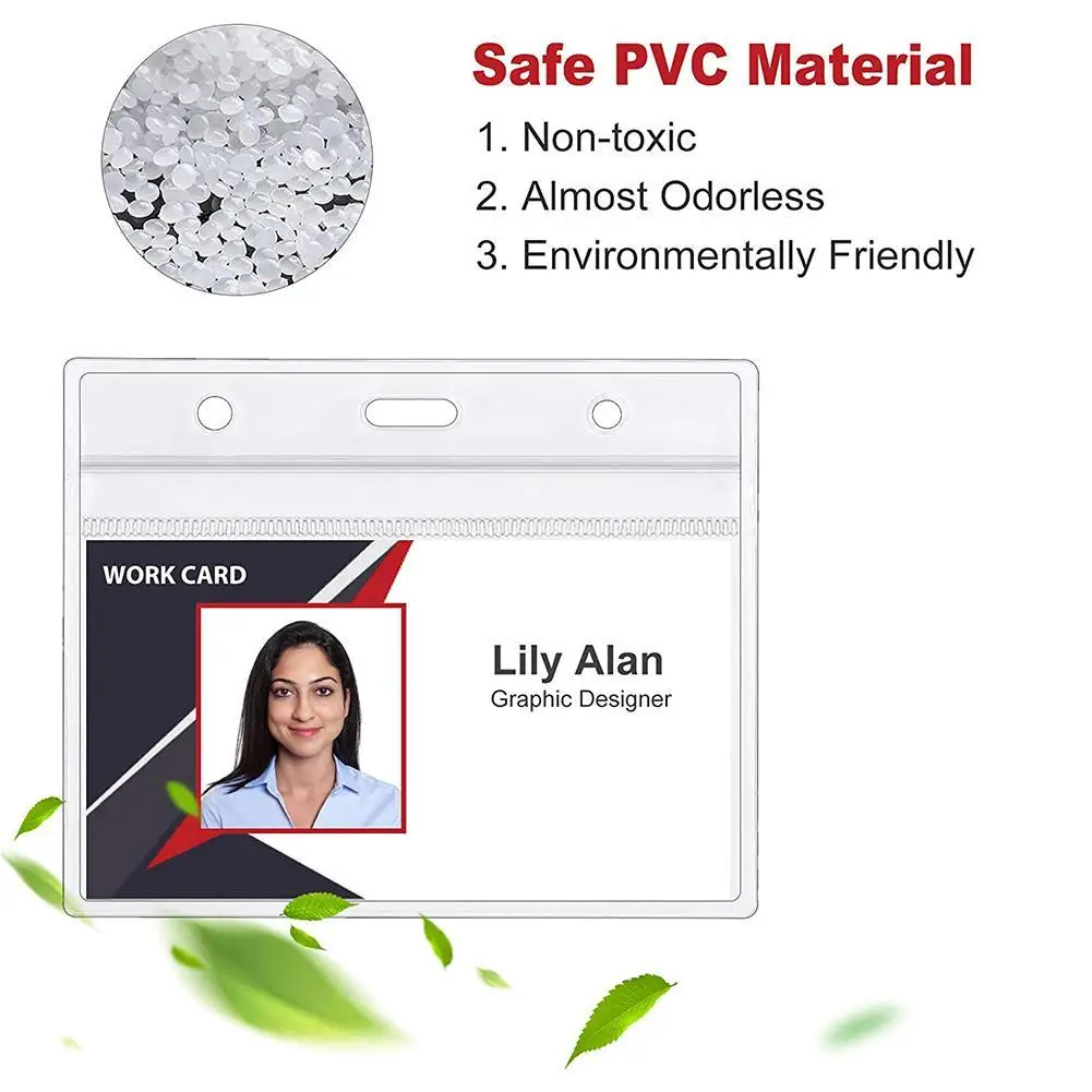 

10pcs Pvc Soft Card Case Card Protector Waterproof Protective Safe Card Health Case Card F7Z8