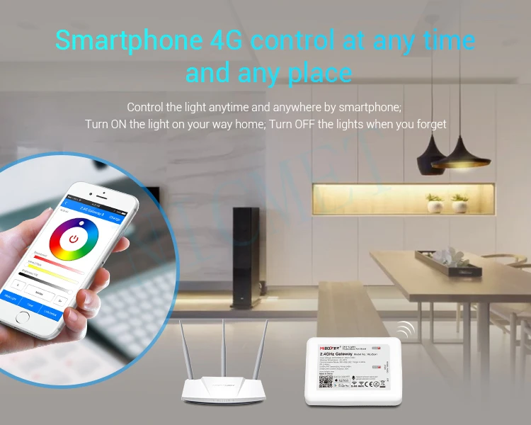 Miboxer WL-Box1 2,4 ГГц Wi-Fi контроллер DC5V IOS/Andriod система беспроводного управления с Alexa Google Home
