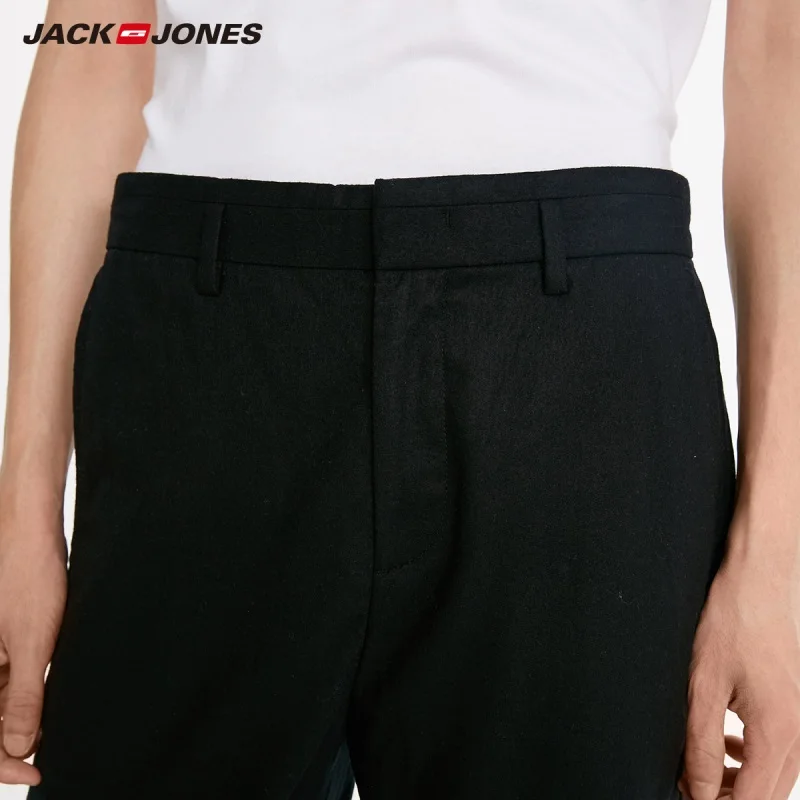 JackJones мужские Умные повседневные шерстяные брюки 218314591 | Мужская одежда
