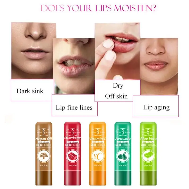 Изменение температуры натуральный цвет желе губная помада длительный