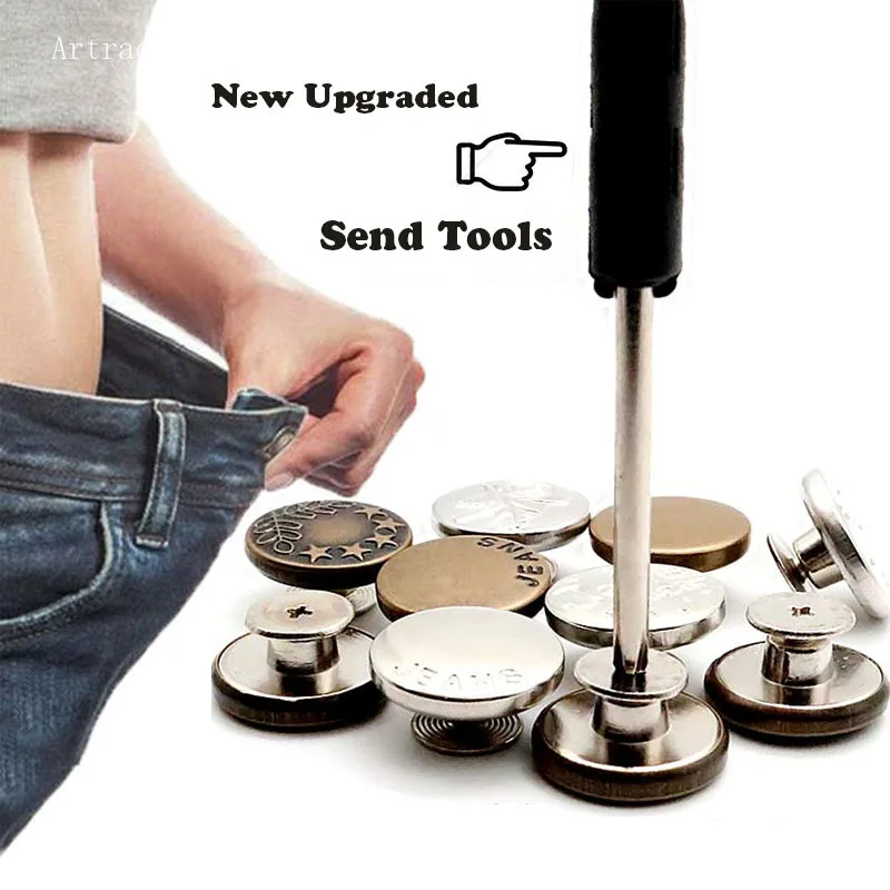 1/2/5/10 шт., кнопки для джинсов без швов