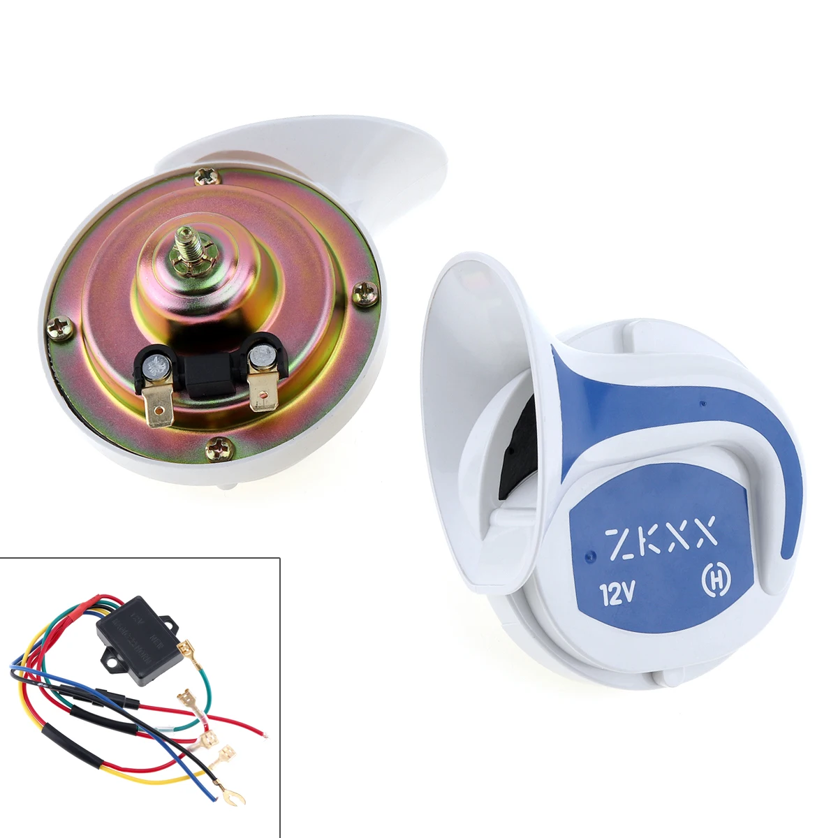 

1 PC 12V 150dB Classical Fashion ABS Snail Air Horn Auto Speaker Tone Siren Fit for Vehicle Boat Car Motor Motorcycle Truck