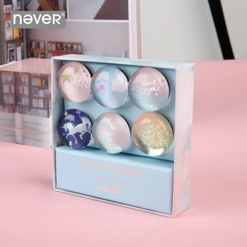 Никогда не Единорог доски Магнитные декоративные Стикеры Канцелярская кнопка