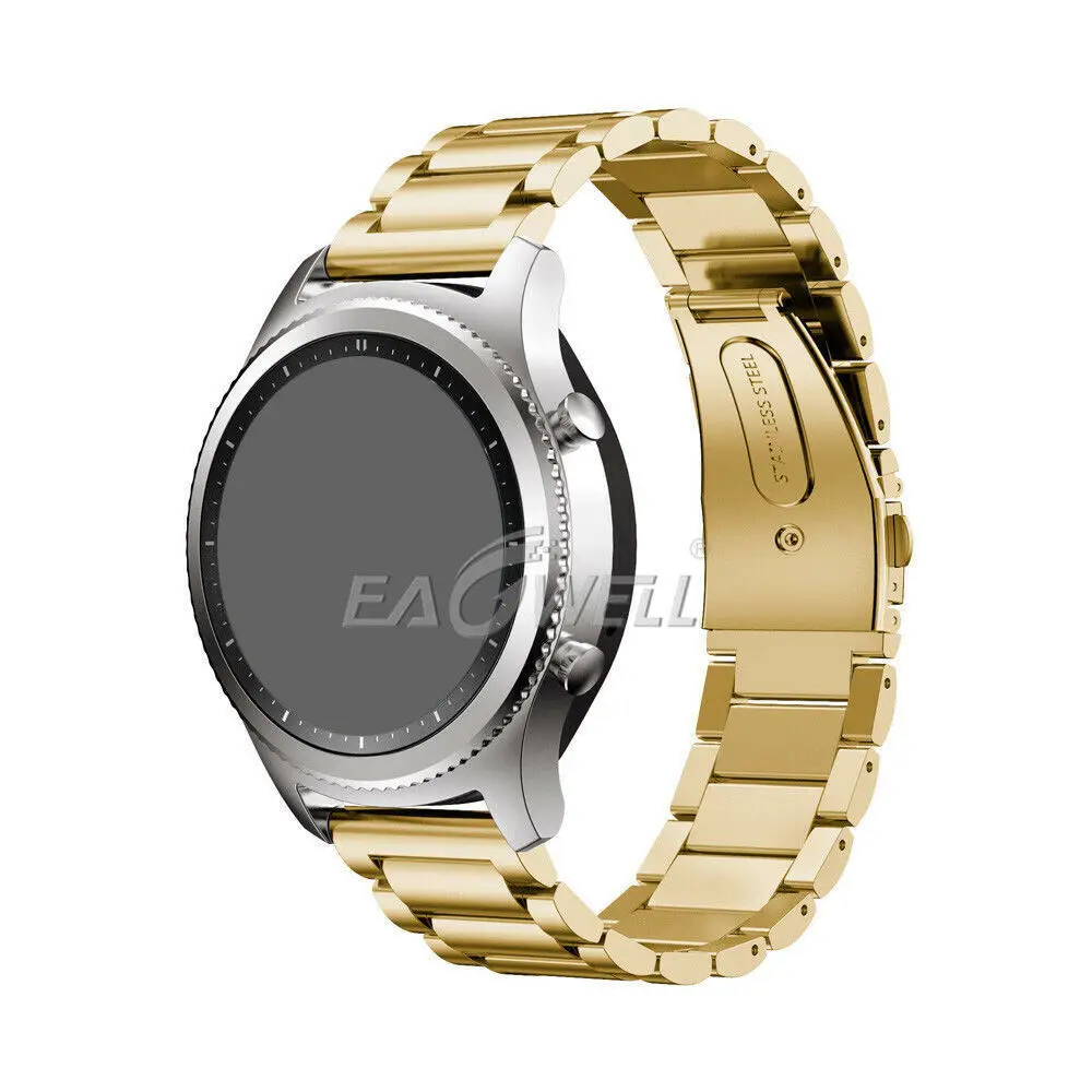 Ремешок для часов из нержавеющей стали для huawei Watch GT/2 Pro 22 мм Универсальный сменный Браслет ремешок для samsung gear S3 Frontier