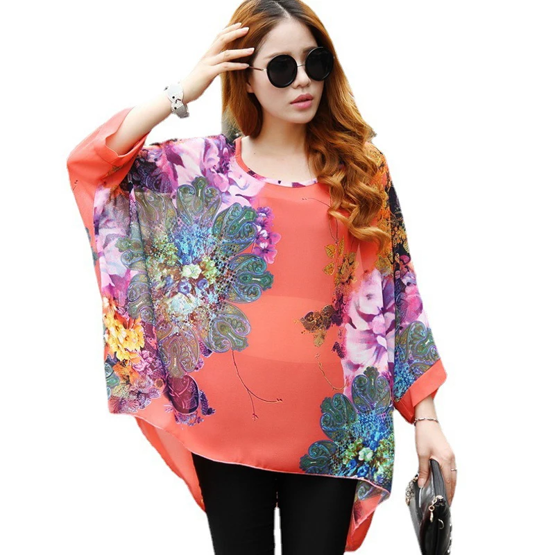 2015 весна лето женское шифоновое мини пляжное платье топ с рукавом летучая мышь и