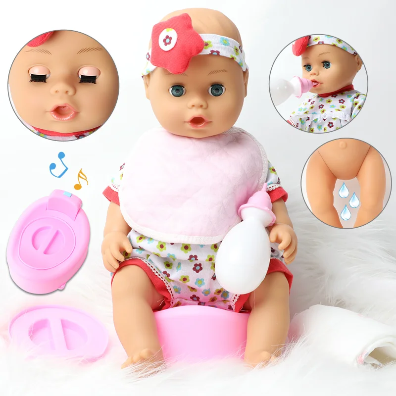 Кукла Bebe reborn 18 дюймов сделай сам имитация столовые приборы шарф развивающие
