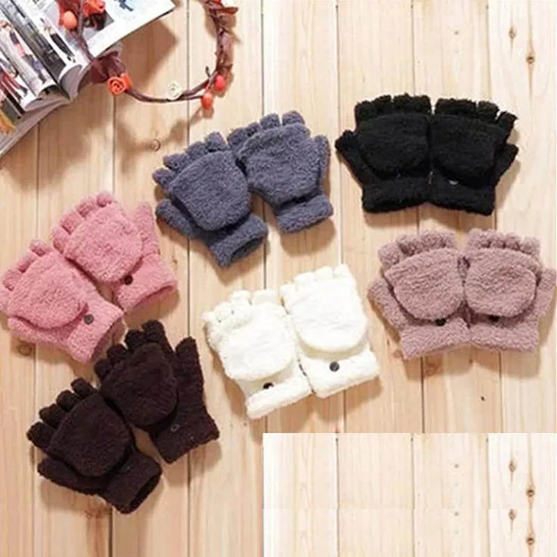 Calymel унисекс женские перчатки с открытыми пальцами коралловый бархат