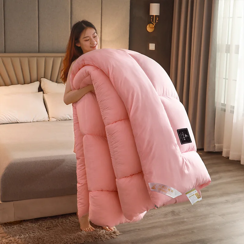 2022 однотонное весенне-осеннее одеяло из соевого волокна хлопковое матовое