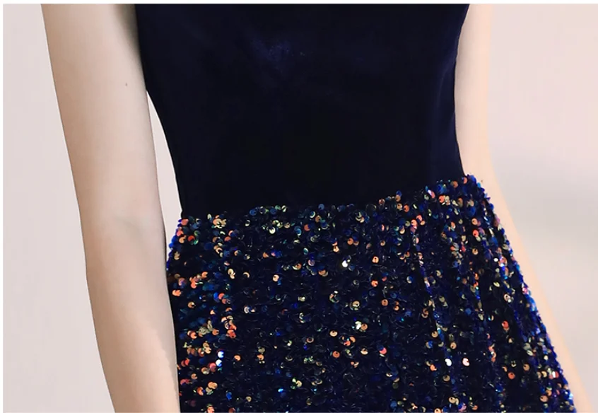 Уникальные Бархатные Топы женское длинное платье для выпускного вечера с