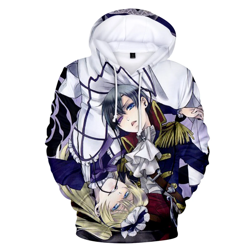 

Creative Black Butler Hoodies 3D Anime Sweatshirts Men/women Harajuku Hoodie Spring/autumn Hip Hop Clothing Tops