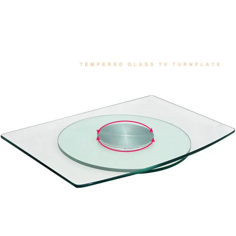 Поворотная пластина из закаленного стекла для телевизора HQ 53x34 см|Мебельные