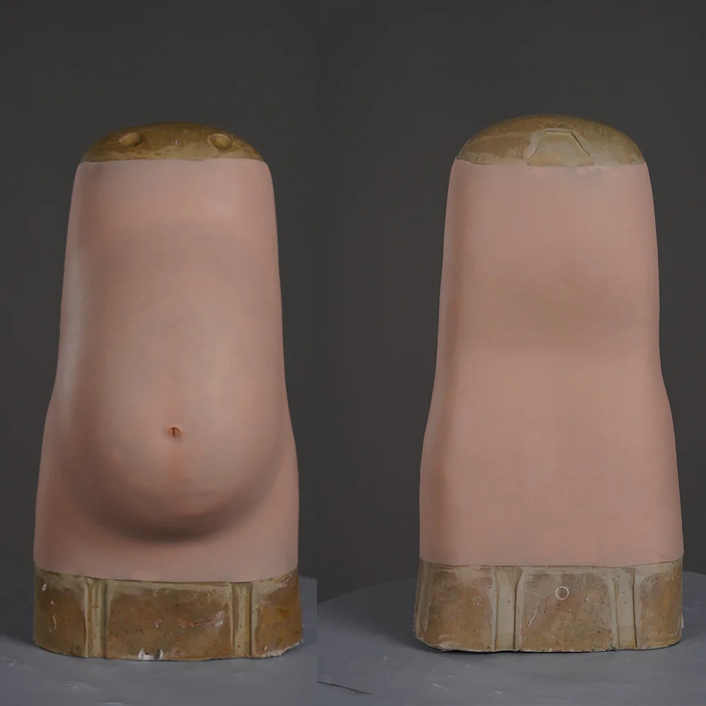 Поддельная силиконовая форма для живота беременных 9 месяцев большой протез