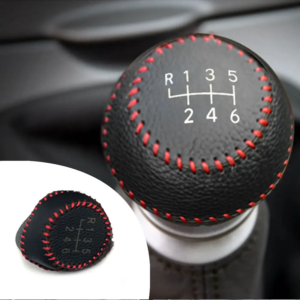 

Muchkey Leather Gear Shift Knob Cover MT For Toyota COROLLA 1.8L 2007-2016 RAV4 2014 2015 2016 -2018 6 Speed Manual Shift Lever