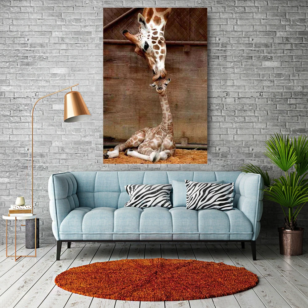 5D DIY Алмазная картина жираф полная квадратная круглая роспись животных мозаика