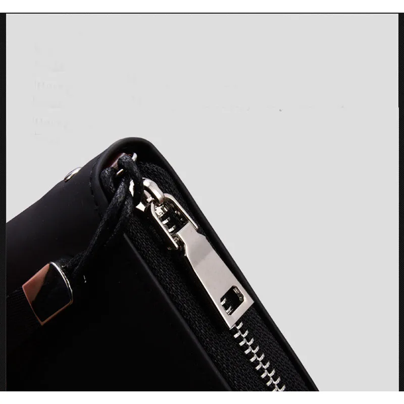 

Men Wallets Famous Brand Kangaroo Wrist Strap Clutch Long Purse for Male Big Capacity Phone Bag Card Holder