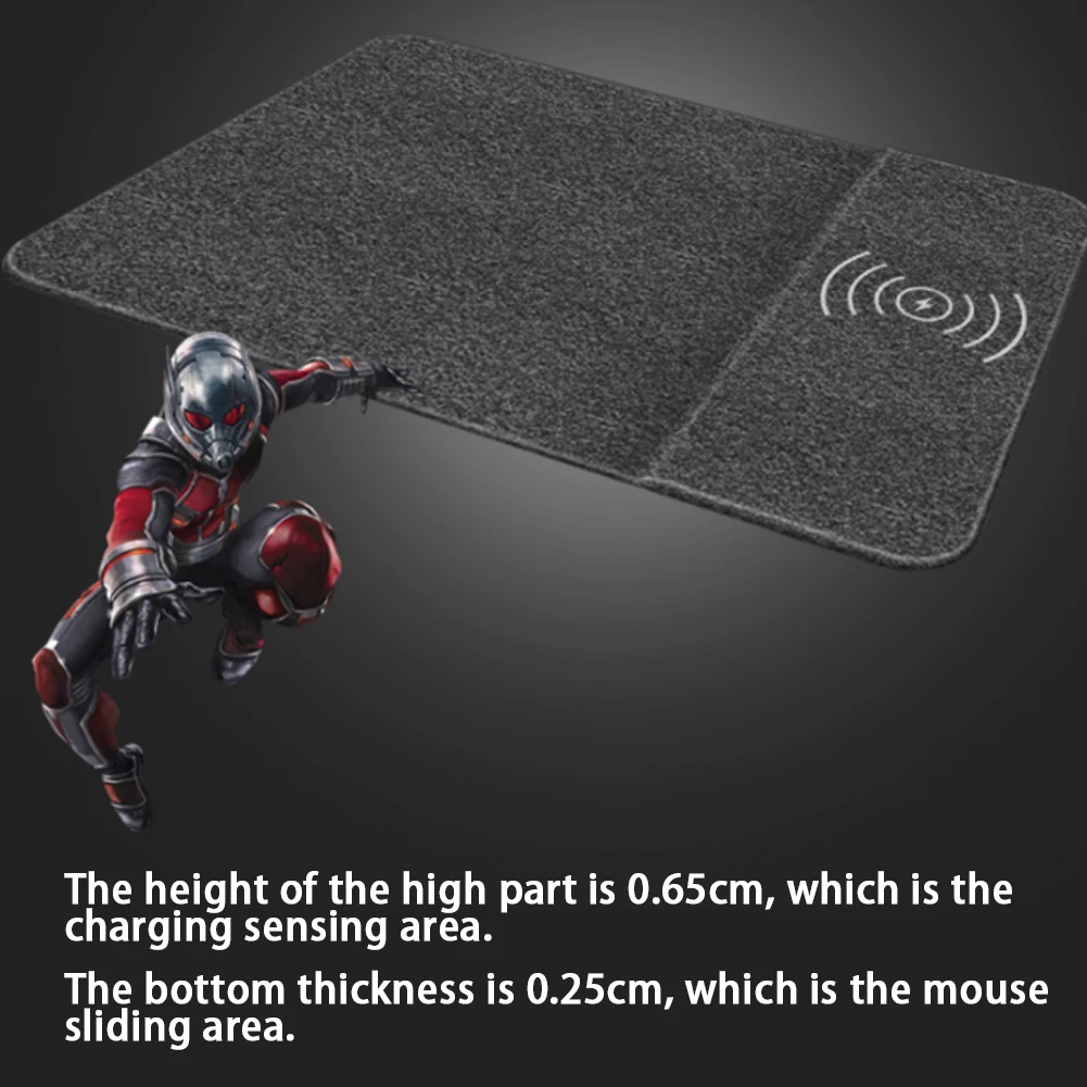mobile phone wireless charger computer mouse pad charging mat for office desktop phone charger computer mouse pad in one free global shipping