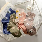 Носки женские средней длины с изображением милой мультяшной собаки, 1 пара
