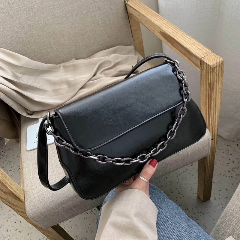 

Contrast color Leather Crossbody Bags For Women 2022 Travel Handbag Fashion Simple Shoulder Simple Bag Ladies Cross Body Bag
