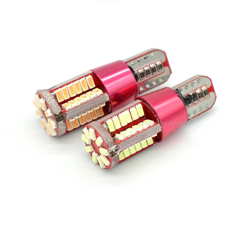 6Pcs T10 W5W 57SMD LED Clearance Lights Canbus NO Error Car Marker Light Auto Wedge Bulb Parking Lamp Blue Pink Green Yellow | Автомобили