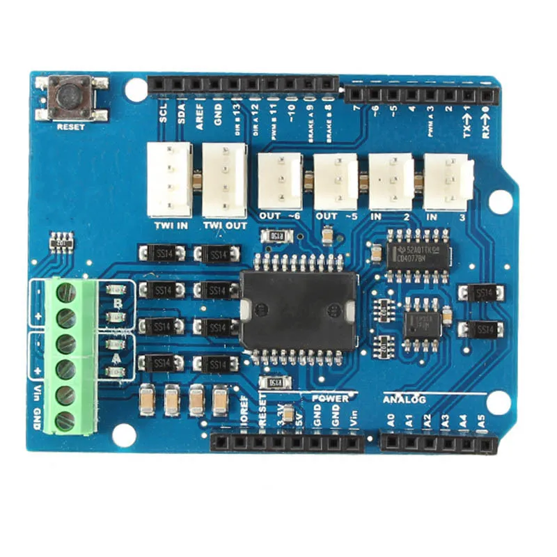 Топ L298N L298P 4A Dual канальный драйвер двигателей модуль щит R3 для Arduino 5V 12V Бесплатная
