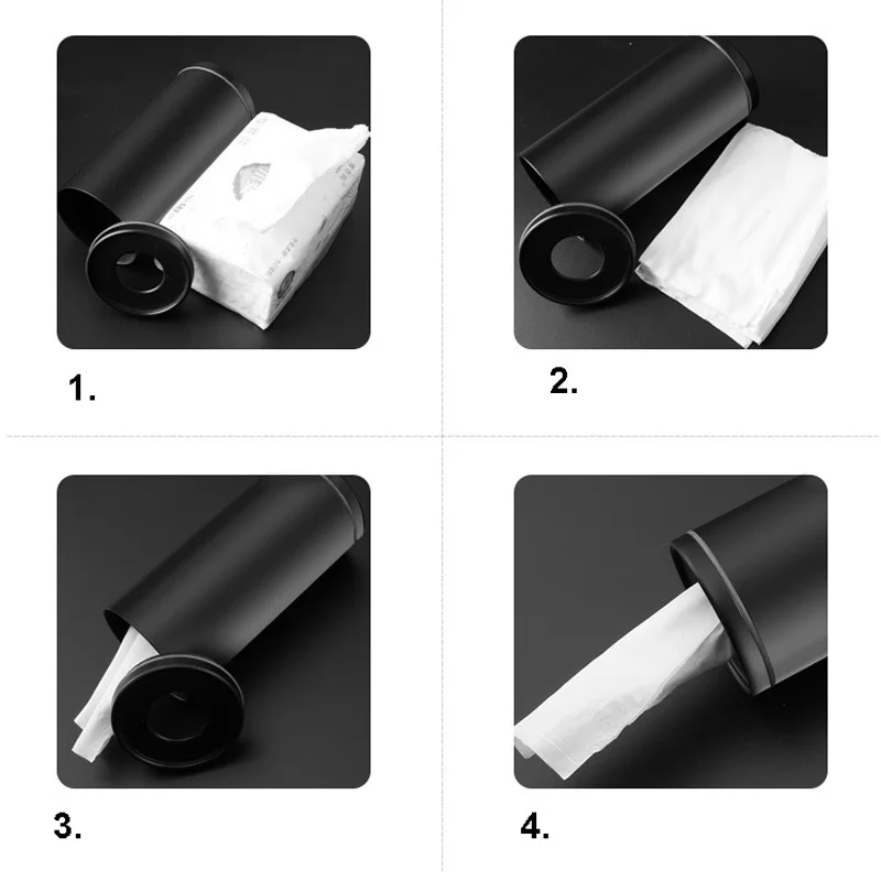 

Creative Car Tissue Box Metal Paper Towel Tube Auto Tissue Paper Holder Case Car Home for Girls Car Interior Accessories