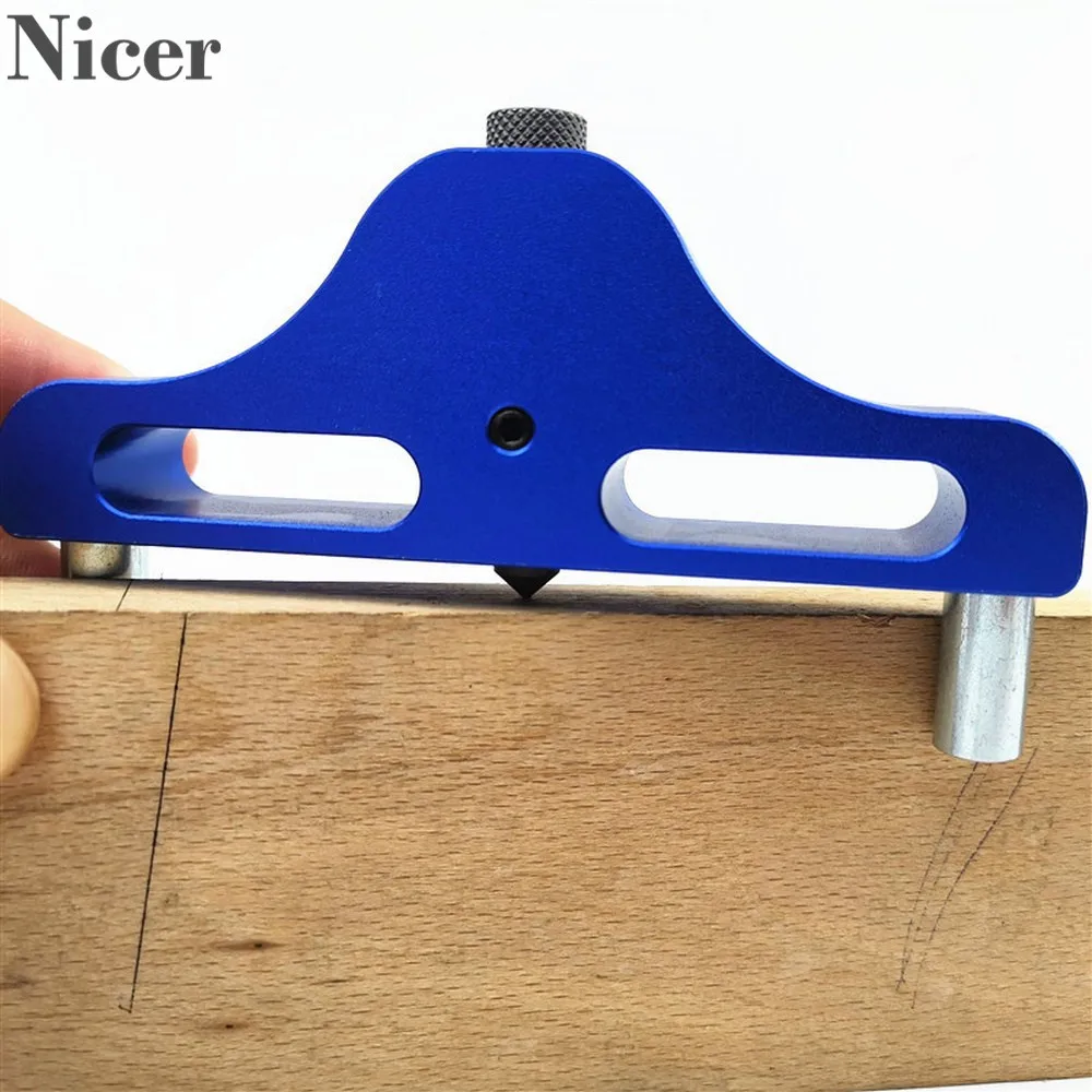 

ZX-1 Woodworking Center Scribing Device Center Aluminum Alloy Scribing Gauge Center Scribing Aids Mark Line Gauge Marking Tool