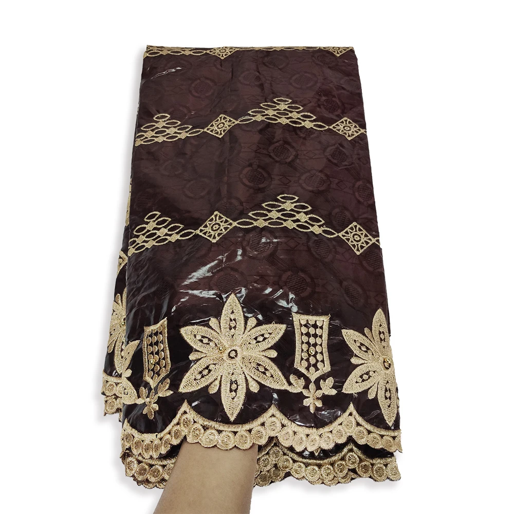 Новая роскошная парчовая кружевная швейцарская ткань из парчовой ткани с