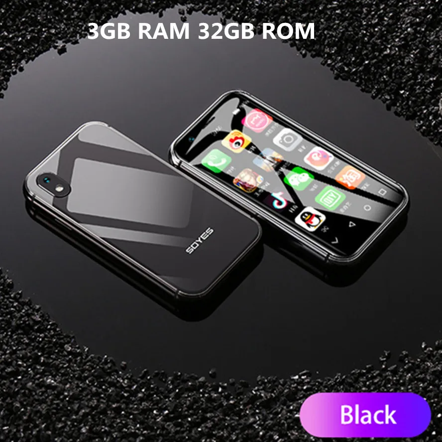 Black 3GB 32GB Мини-смартфон SOYES XS 3 ''3 GB+ 32GB 2GB+ 16B Android Face Recognion 1580mAh 4G Wifi резервный карманный мобильный телефон PK 7S Melrose - Цвет: Black 3GB 32GB