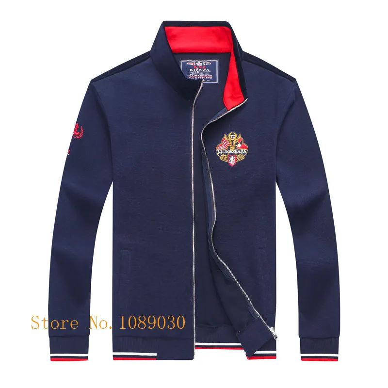 Бренд Tace& Shark, мужская куртка с вышивкой, chaqueta hombre, на молнии, модный и Повседневный свитер, пальто, doudoune homme, мужская куртка