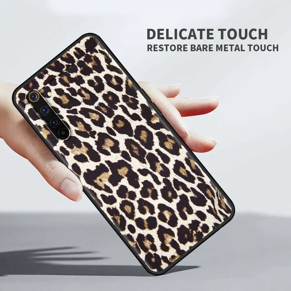 

Leopard Print Cover For Oppo A52 A9 2020 A53 A94 A93 A74 5G Find X2 Lite Reno3 Pro Carcasa Black Softshell Tampa Bag