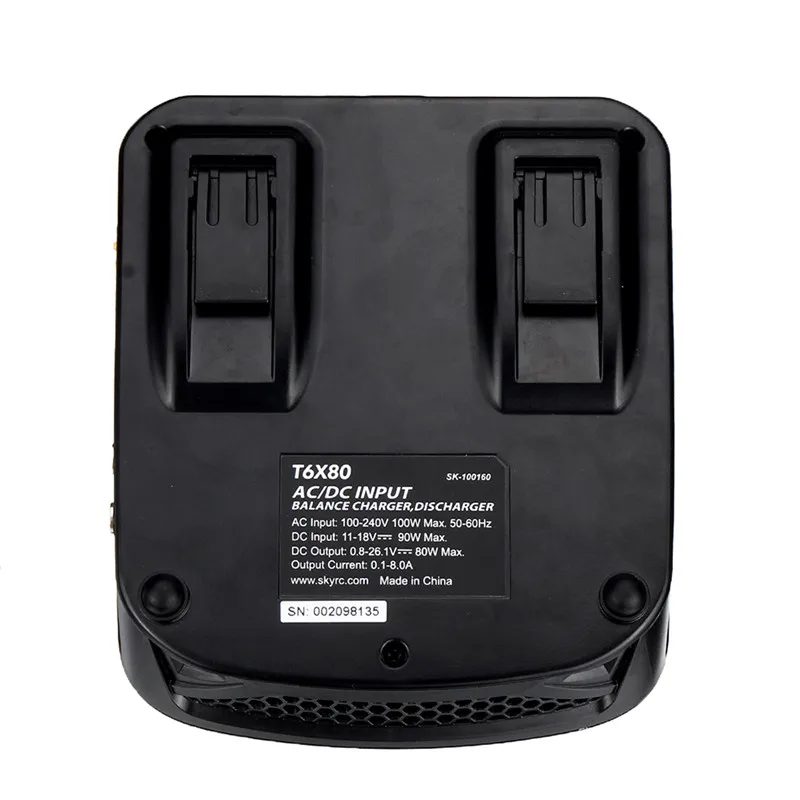 Зарядное устройство Skyrc T6X80 80W 8A AC/DC lcd сенсорный экран профессиональный баланс батареи зарядное устройство СОП зарядное устройство для LiPo/LiFe/литий-ионный аккумулятор