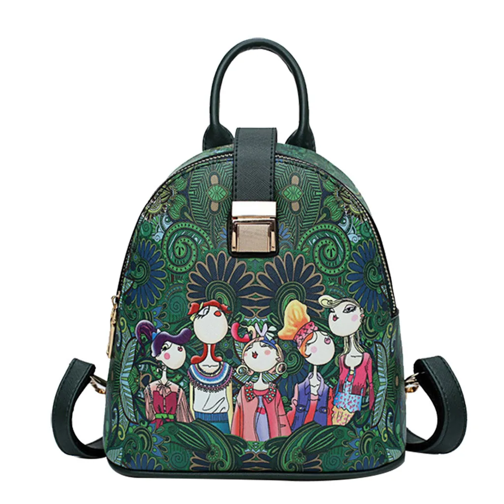 Фото Женский школьный рюкзак MOLAVE вместительные рюкзаки с фотографическим рисунком